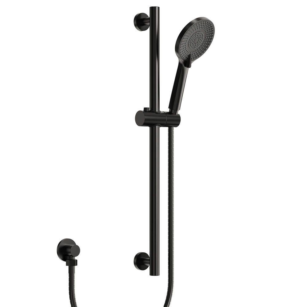 1-Handle 3-Spray Shower Faucet 2.5 GPM with Slide Bar in Matte Black price history on PriceWatchPro