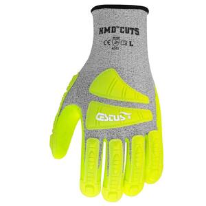 2XL Hi-Vis HMD Cut5 Gloves