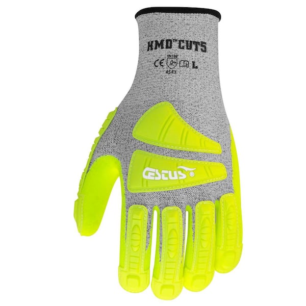 Unbranded Small Hi-Vis HMD Cut5 Gloves