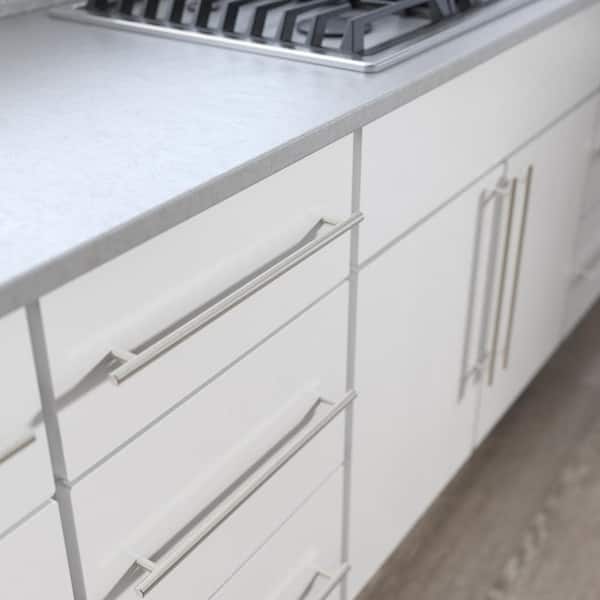 Solid Bar 12-5/8 in. (320 mm) Modern Cabinet Drawer Pull in Stainless Steel