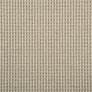 Shenadoah Stripe - Plains/Ivory - Brown 12 ft. 24 oz. Wool Loop Installed Carpet