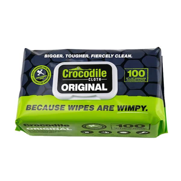 CROCODILE CLOTH All-Purpose Cleaner Hand and Tool Cleaning Wipes (100-Count)