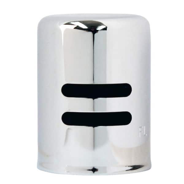 Westbrass 1-5/8 in. x 2-1/4 in. Solid Brass Air Gap Cap Only, Non-Skirted, Polished Chrome