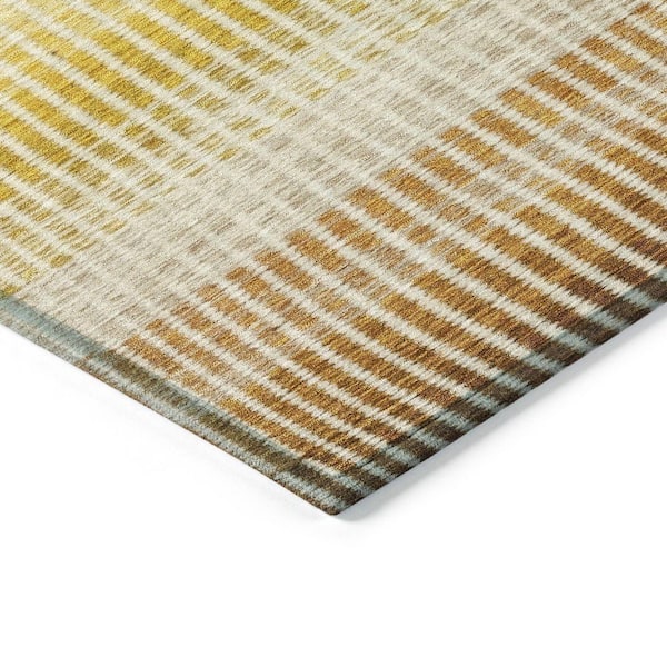 Chantille Machine Washable Indoor/Outdoor Abstract ACN2313 Copper 3 ft. x 4 ft. Area Rug