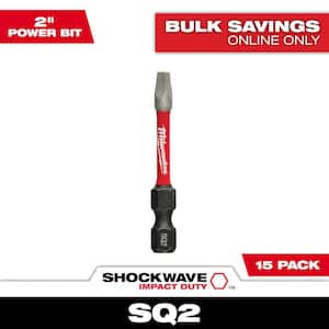 バイス2 Milwaukee SHOCKWAVE Impact Duty 2 in. Square #3 Alloy Steel Screw