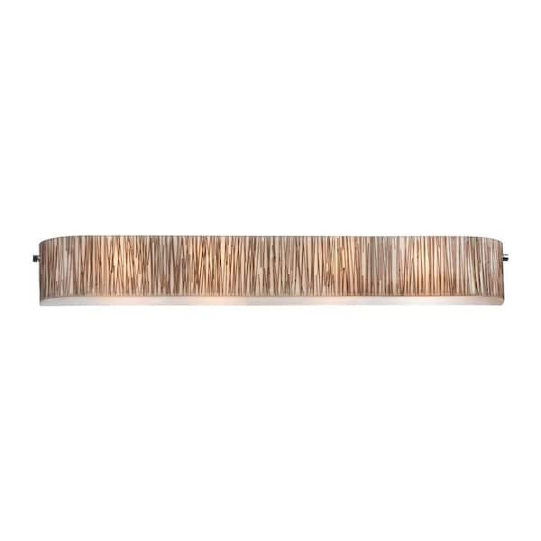 Titan Lighting Modern Organics 4-Light Polished Chrome Vanity Light