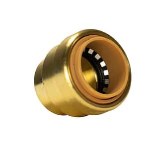 3/4 in. Push-to-Connect Brass Push Cap (End Stop) Fitting