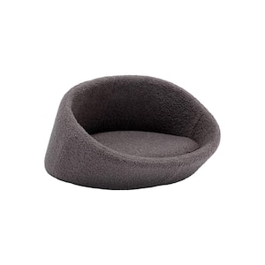 Gray Cat Bed Pet Sofa With Solid Wood frame, Cashmere cover, Mid Size