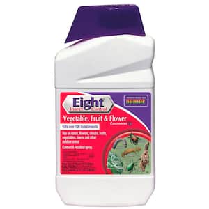 Eight Insect Control Vegetable, Fruit and Flower, 32 oz Concentrate Long Lasting Insecticide for Beetles and More