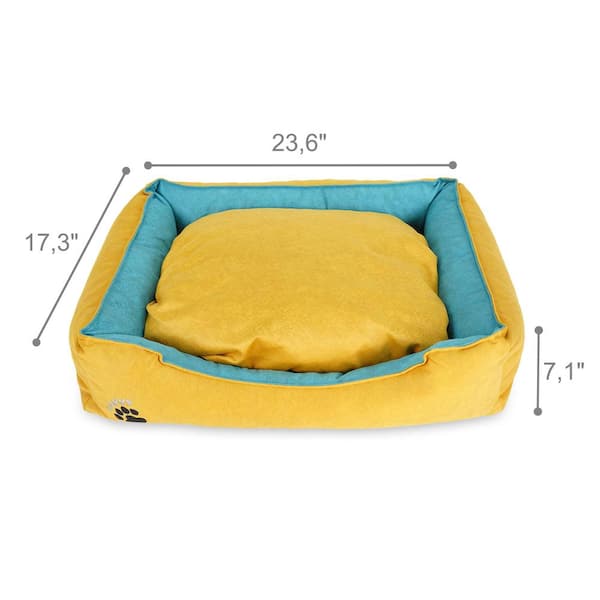 Sussexhome Purple Waterproof Dog Pillow for Medium Dogs - Tear-resistant Washable Dog Bed