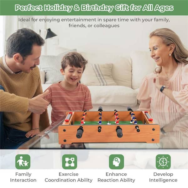Costway 20 in. Foosball Table Competition Game Soccer Arcade Sized