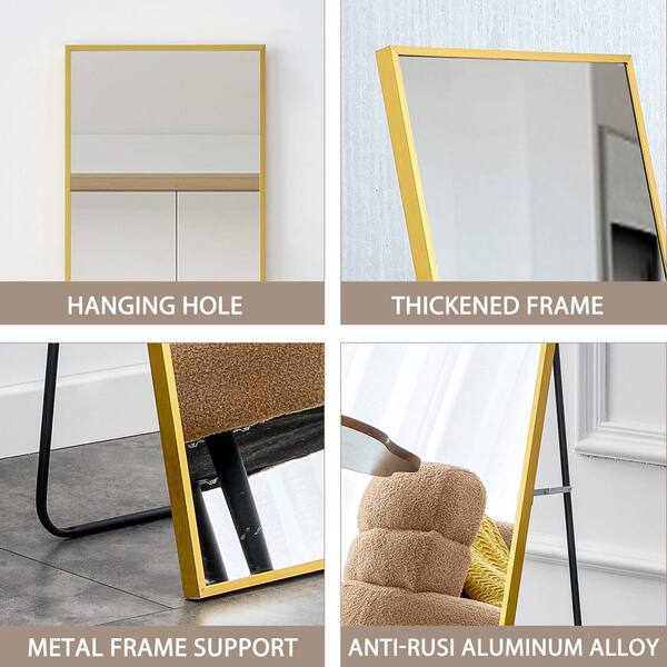 Gold 20 in. W x 63 in. H Aluminum Alloy Metal Frame Wall