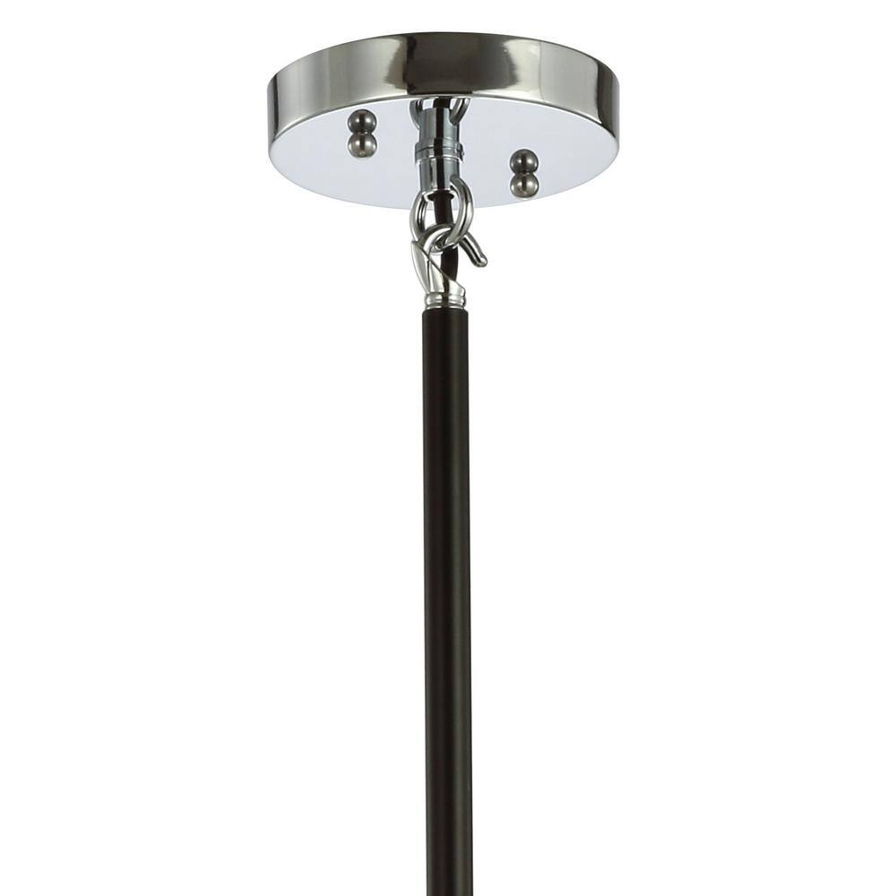 Jonathan Y Caleb 28" Black Chrome Sputnik Chandelier