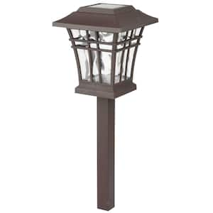 Hartford 8 Lumens Solar Bronze LED Landscape Pathway Light