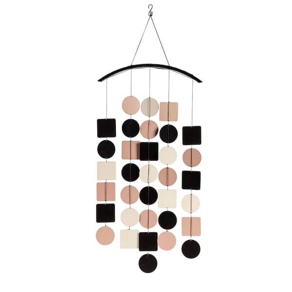 28 in. Neutral Colors Multi-Shaped Wind Chime
