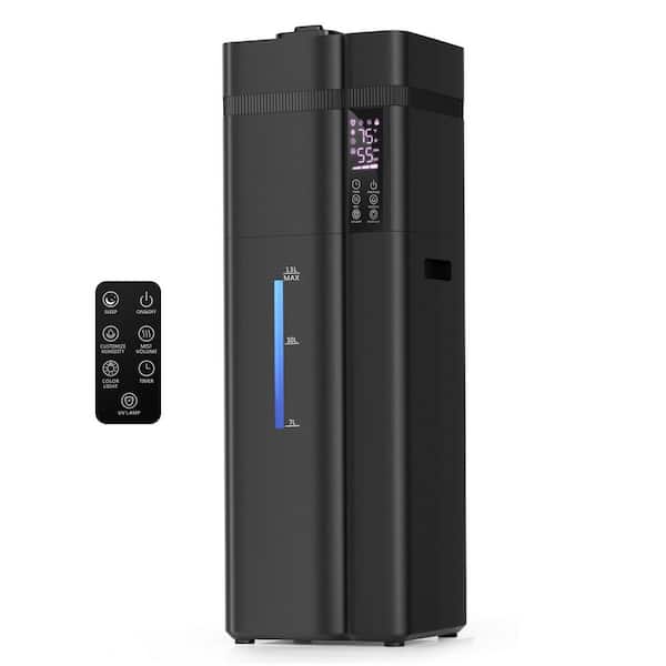 3.43 Gal Ultrasonic Cool Mist Humidifier w/ Auto Humidity, Sleep Mode, Diffuser, 24H Timer, Auto Shut-off Protection