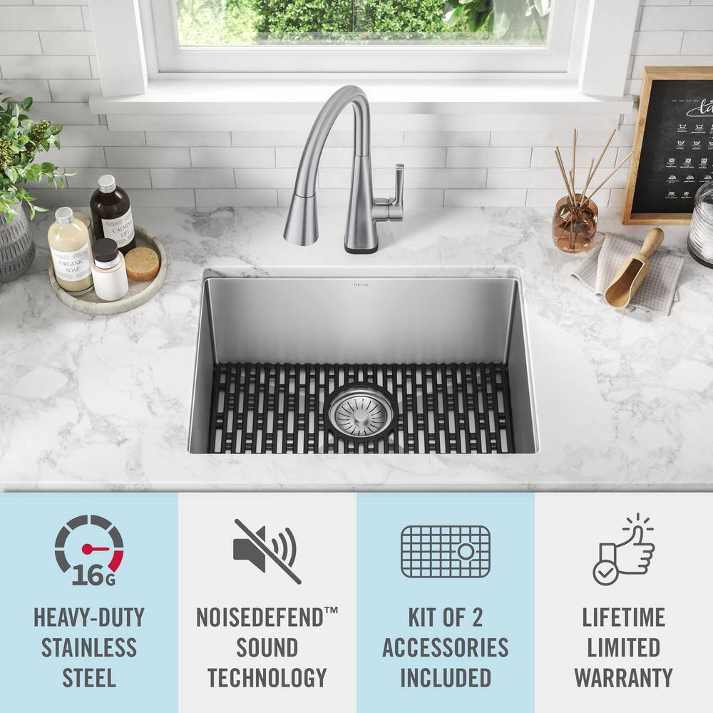 24-inch Stainless Steel Undermount Single Bowl Utility Sink