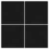 Villa Lagoon Tile Solid Square Black/Matte 8 in. x 8 in. Cement ...