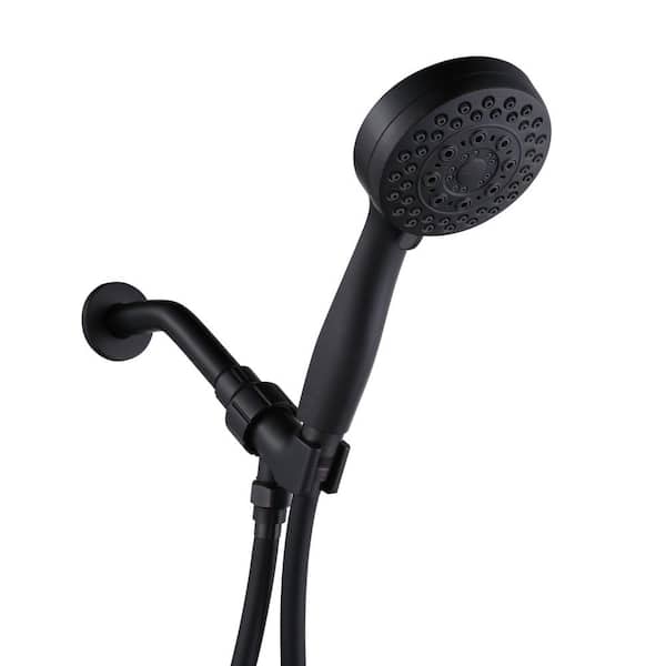 IVIGA 5-Spray Settings 3.5 in. Round Wall Mount Handheld Shower Head 1.75 GPM in Oil Rubbed Bronze