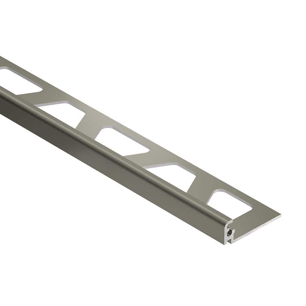 Schluter Jolly Grey Color-Coated Aluminum. 25 in. x 98.5 in. Metal L ...