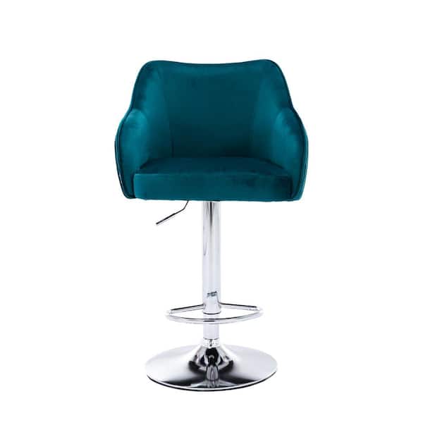 teal bar stools with backs