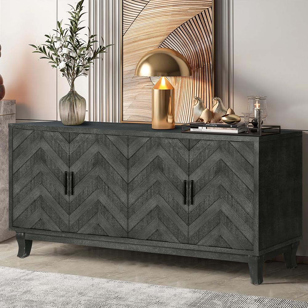 Grey Display Sideboards For Entrance Hall Stable High Carbon