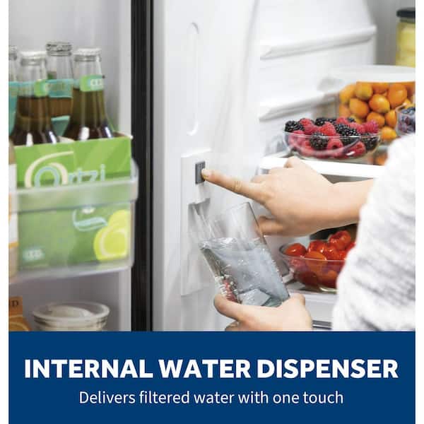 27 cu. ft. French Door Refrigerator in Slate with Internal Dispenser, Fingerprint Resistant,ENERGY STAR