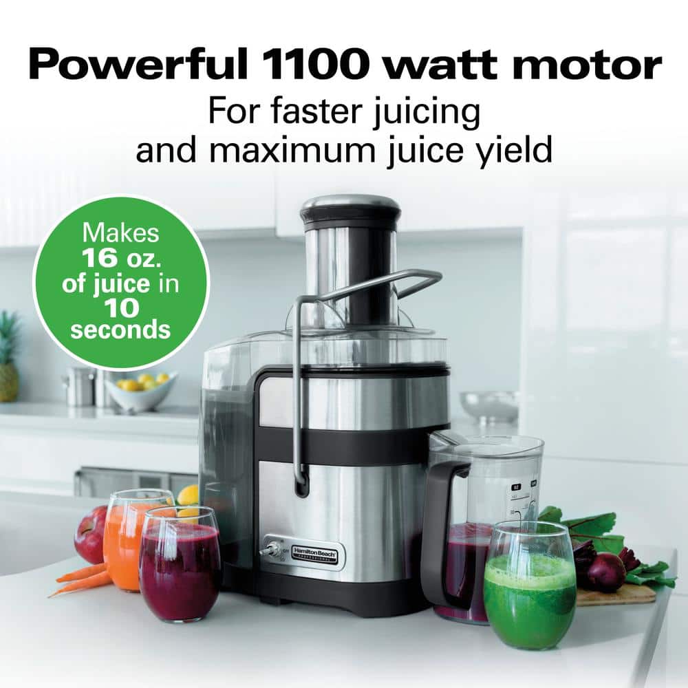 Black Stainless Steel Electric Centrifugal Juicer with Variable Speed