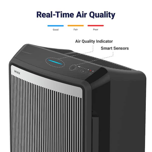 Winix 9800 4 Stage True HEPA WiFi Smart Air Purifier Black