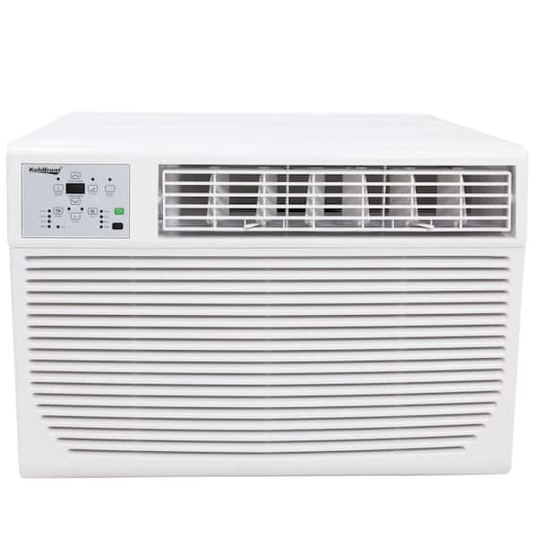Koldfront 12,000 BTU 230V Window Air Conditioner Cools 550 Sq. Ft. with Heater and Remote in White