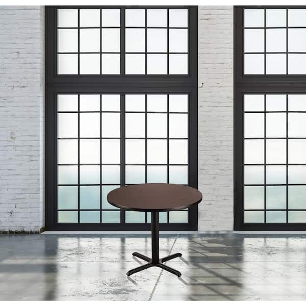 National Public Seating 36-inch Round Composite Wood Cafe Table