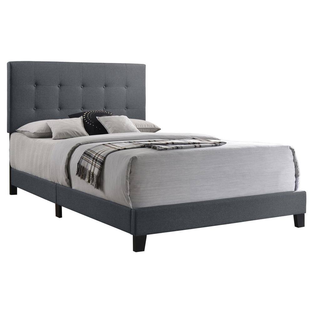 Coaster Home Furnishings Mapes Gray Wood Frame Fabric Tufted