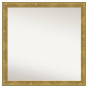 Angled Gold 31.25 in. x 31.25 in. Custom Non-Beveled Matte Wood Framed Bathroom Vanity Wall Mirror
