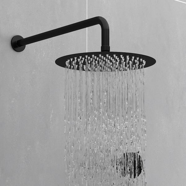 Lookin' Good Shower System, 5-In. Handheld Shower Head + Mirror, Shelf,  Cup, White