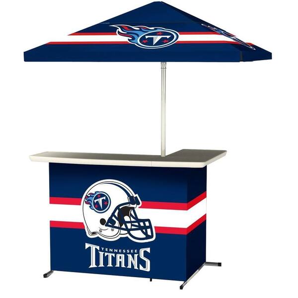 Best of Times Tennessee Titans All-Weather L-Shaped Patio Bar with 6 ft. Umbrella