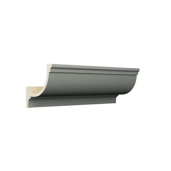 Ekena Millwork Vanessa 4 in. D x 5.625 in. W x 96 in. L Polyurethane Crown Moulding