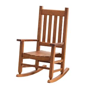 Brown Wood Child's Outdoor Rocking Chair Kid's Porch Rocker Indoor (Ages 6 to 10)