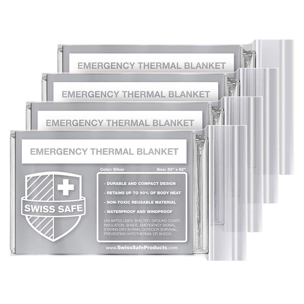 10-Pack Emergency Mylar Thermal Blankets, Compact and Insulated for Cold Weather, Outdoor Camping Survival Kit - Silver price history on PriceWatchPro