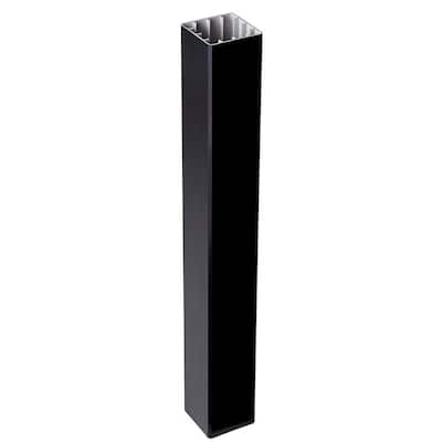 HavenView CountrySide 5 in. x 5 in. x 108 in. Serene Black Capped Composite Beveled Post Sleeve