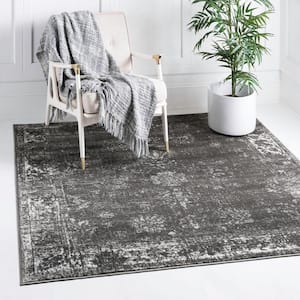 Sofia Casino Dark Gray 8' 0 x 8' 0 Square Rug