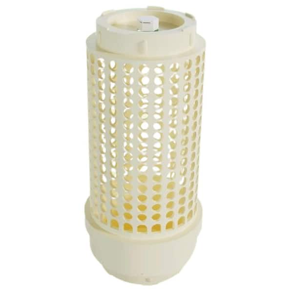 0.4 lbs. Mini-Vermicomposting Bin for Use in Outdoor Gardening From Kitchen Food Waste with Holes and Lid, White