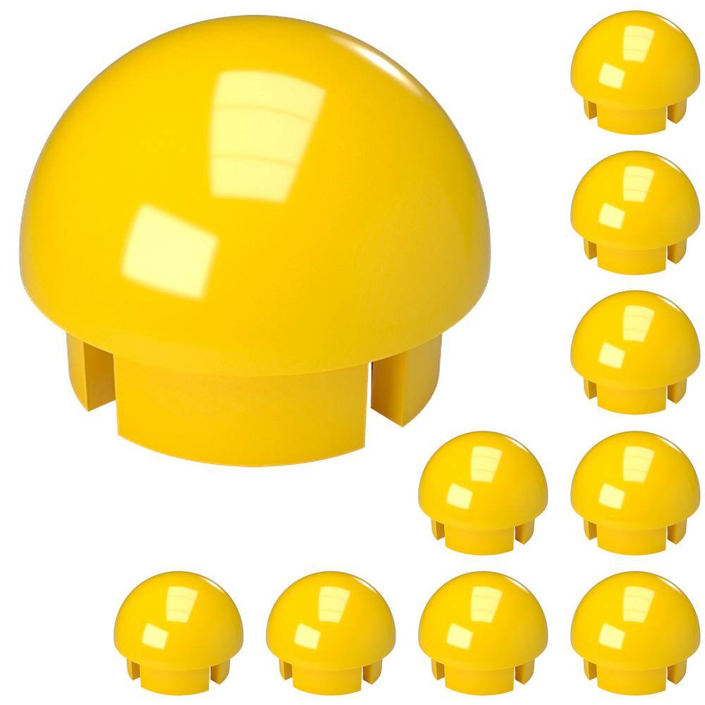 1-1/4 in. Furniture Grade PVC Internal Ball Cap in Yellow (10-Pack) price history on PriceWatchPro