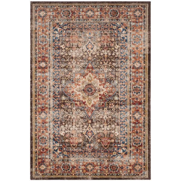 Bijar 6 ft. x 8 ft. Brown/Rust Medallion Area Rug