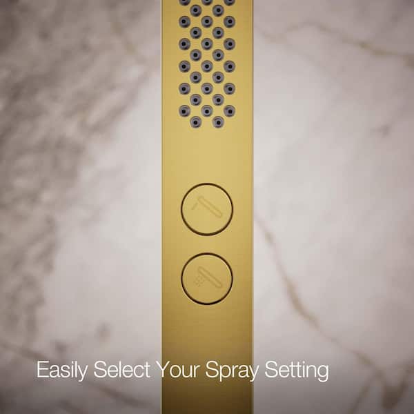 KOHLER Shift Plus 2-Spray Patterns 1.13 in. Wall Mount Handheld