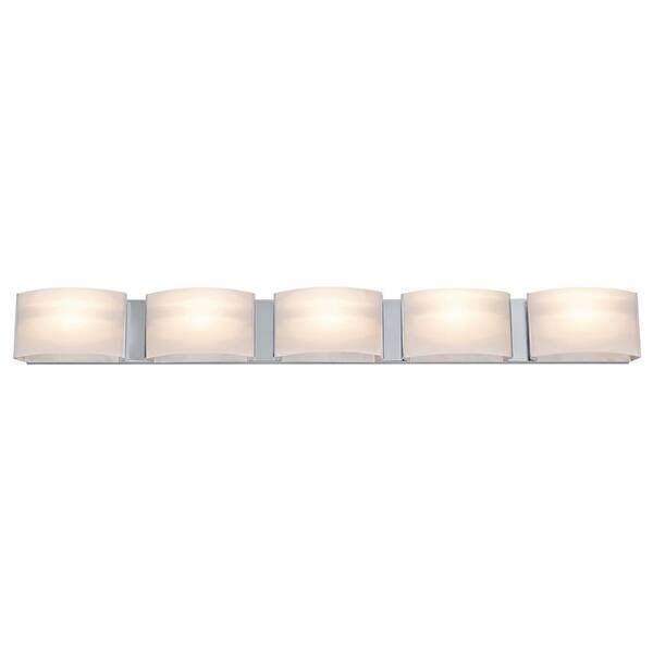 Filament Design Aleesia 5-Light Chrome Bath Light