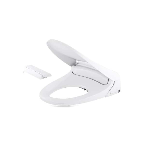 KOHLER Novita Electric Bidet Seat for Elongated Toilets with Remote Control in White