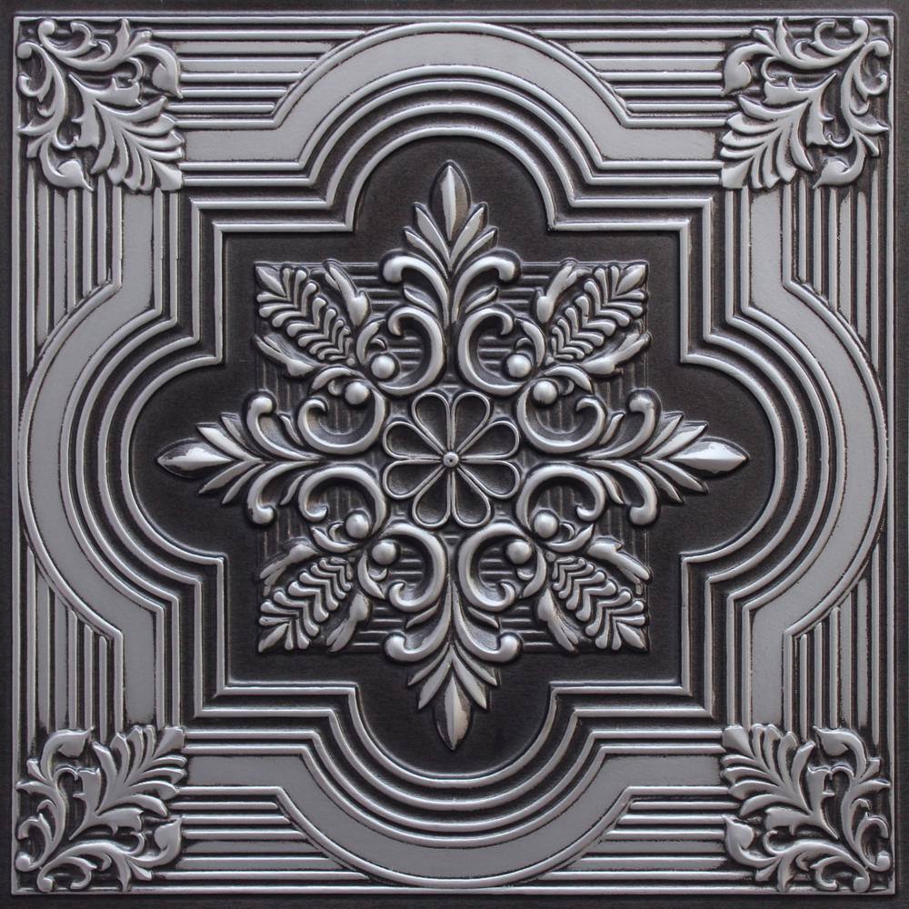 Falkirk Perth Antique Silver 2 ft. x 2 ft. Decorative Rustic Glue Up or Lay In Ceiling Tile (200 sq. ft./case) price history on PriceWatchPro