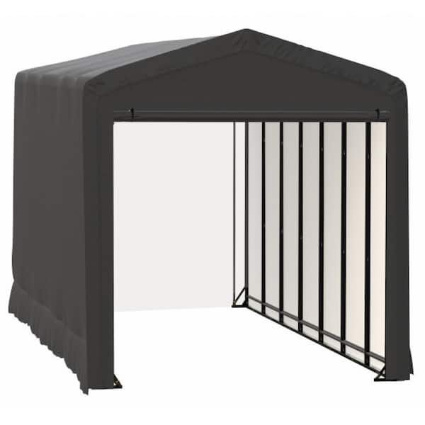 ShelterLogic Sheltertube 14 ft. x 32 ft. x 16 ft. Gray Garage ...