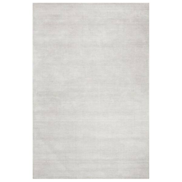 Mirage 6 ft. x 9 ft. Silver/Gray Solid Color Area Rug