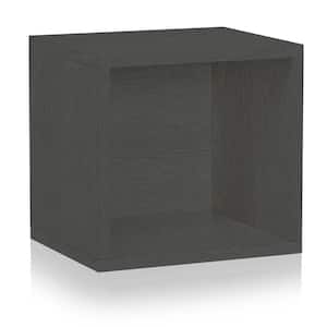 12.6 in. H x 13.4 in. W x 11.2 in. D Charcoal Black Z-Board Paperboard 1-Compartment Stackable Open Cube Organizer